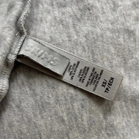 Skims Bodycon Gray Long Sleeve Women's Top - Picture 2 of 5